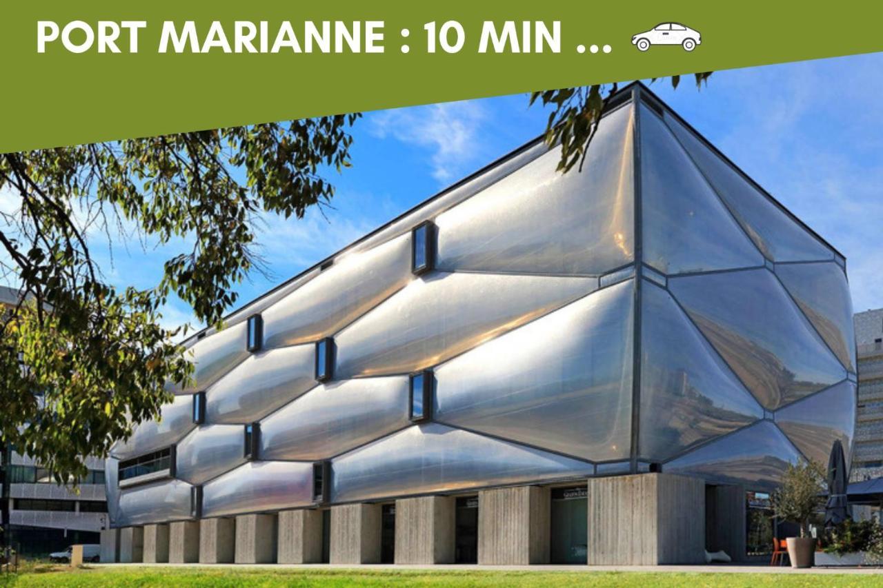 NEW Jungle Lake - Clim - WIFI - Draps&serviettes - BBQ - 10' des plages Lattes Exterior foto